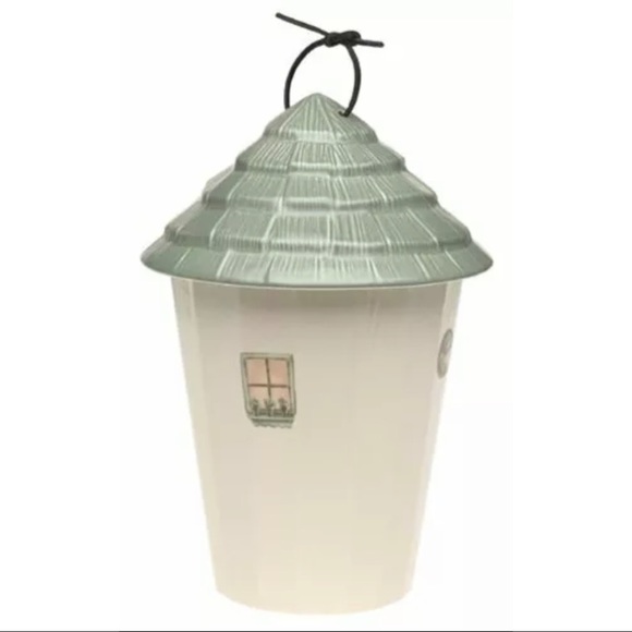 NIB Pfaltzgraff Naturewood Stoneware Birdhouse Cookie Jar